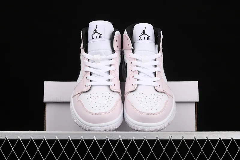 All categories Air Jordan Jordan series basketball shoes Air Jordan 1 Mid Air Jordan 1 Mid AJ1 Joe 1 rose pink violet mid-top basketball shoes BQ6472-500